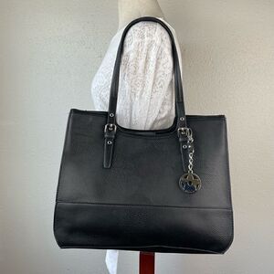 NWOT Bueno Black Faux Leather Satchel